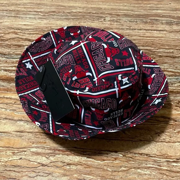 NBA Ultra Game Chicago Bulls Unisex Bucket Hat Red/Black Outdoor Streetwear
